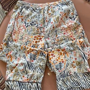Anthropologie animal print lounge pants